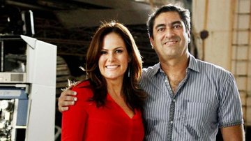 Renata Ceribelli e Zeca Camargo - TV Globo