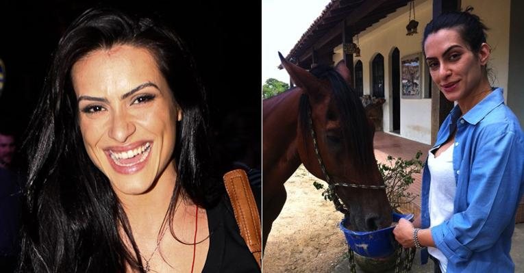 Cleo Pires posta foto alimentando um cavalo - Foto Montagem