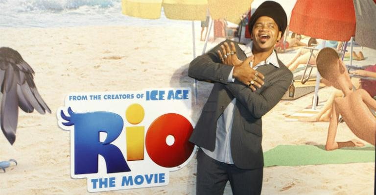 Carlinhos Brown na prèmiere de 'Rio', no Rio de Janeiro - AgNews