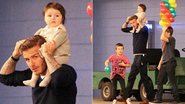 David Beckham com os filhos no aniversário de Cruz - GrosbyGroup