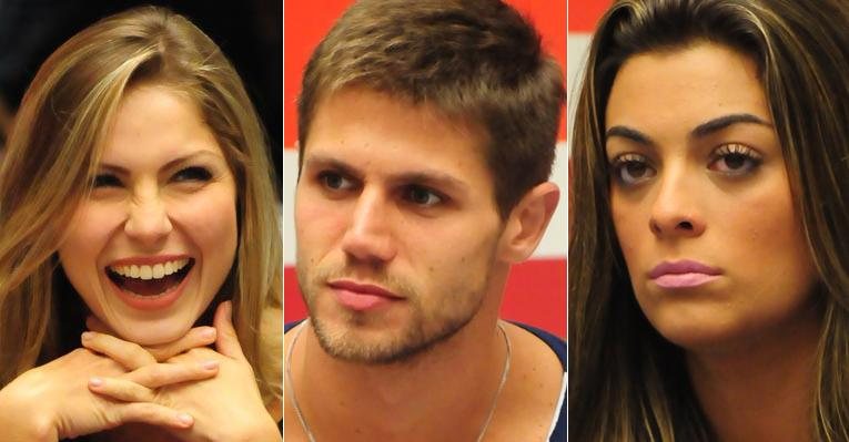 Jonas escolheu Renata como a mais falsa e Monique como sua maior inimiga em brincadeira da discórdia no BBB12 - Divulgação/TV Globo