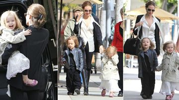 Knox e Vivienne passeiam com Angelina Jolie - GrosbyGroup