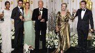 Octavia Spencer, o casal Michel Hazanavicius e Bérénice Bejo, Christopher Plummer e Uggie, o cão de O Artista. Meryl Streep e Jean Dujardin - reuters