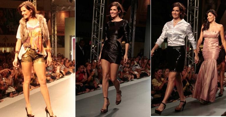 Deborah Secco e a ex-BBB Mariana Felício em desfile de moda - Amauri Nehn/AgNews