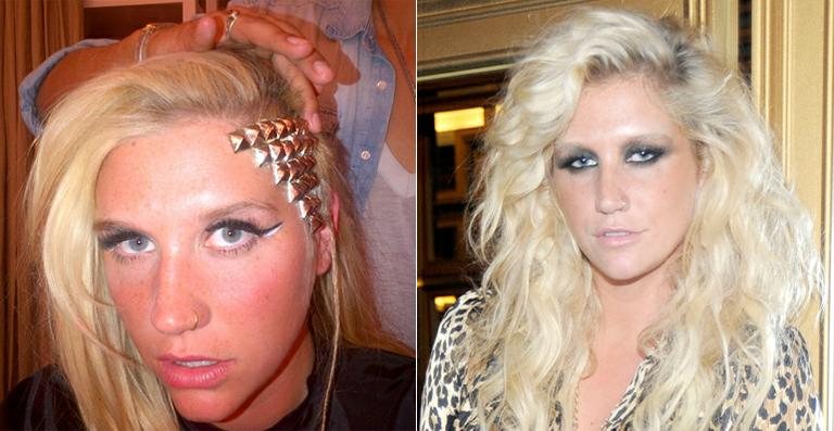 Ke$ha radicalizou no visual - Reprodução / Twitter / Getty Images