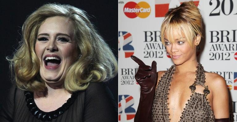 Adele e Rihanna - Getty Images