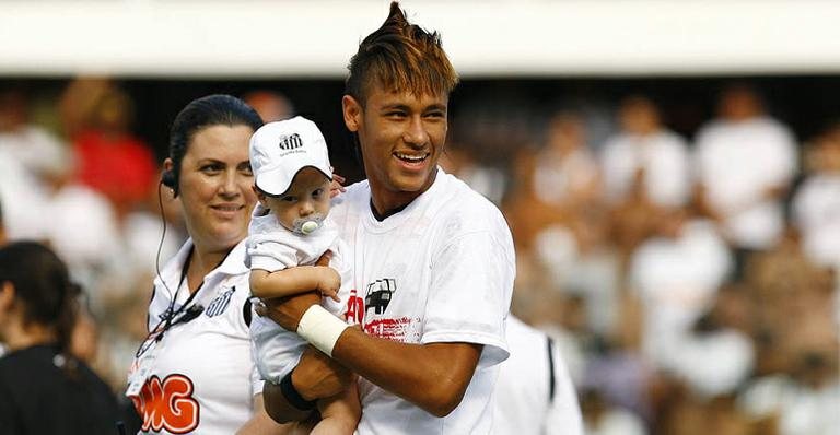 Neymar e Davi Lucca - Ivan Storti / Divulgação Santos FC