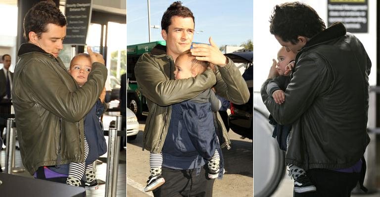 Orlando Bloom e Flynn - Splash News