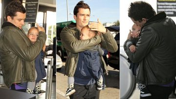 Orlando Bloom e Flynn - Splash News