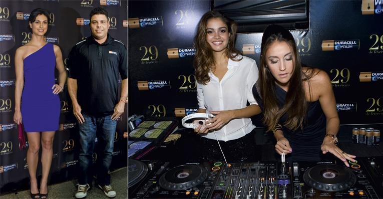 Carioca radicada nos EUA, Morena vai a festa vip de Ronaldo, em SP. O agito da noite fica por conta das picapes comandadas pela atriz global Sophie Charlotte e pela DJ Dot Larissa. - caio guimarães