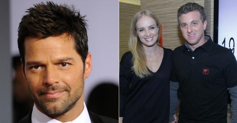 Ricky Martin, Angélica e Luciano Huck - Getty Images/ AgNews