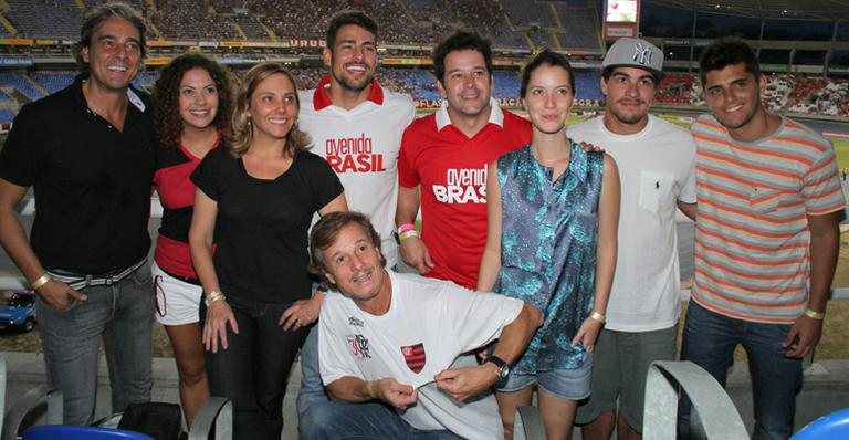 Alexandre Borges, Fabíula Nascimento, Heloísa Périssé, Cauã Reymond, Murilo Benício, Nathalia Dill, Thiago Martins, Bruno Gissoni e, abaixo, Marcelo Novaes - Roberto Filho/AgNews