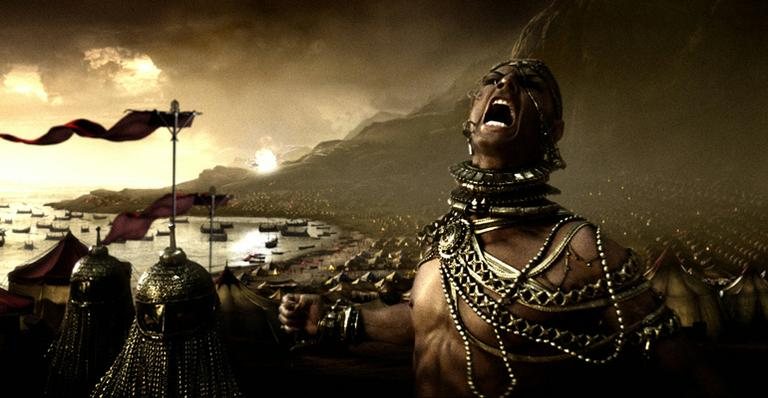 Rodrigo Santoro vive o vilão Xerxes em '300' - Divulgação