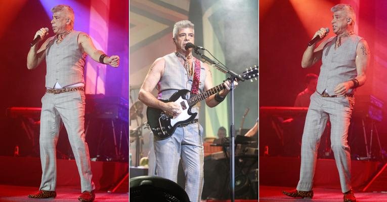 Lulu Santos combina lenço, sapato e cinto em show no Rio - Felipe Panfili/AgNews