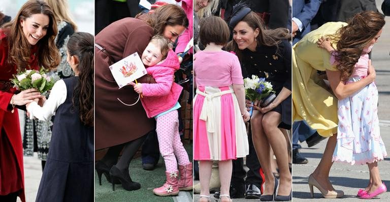 Kate Middleton e seus fãs mirins - Getty Images