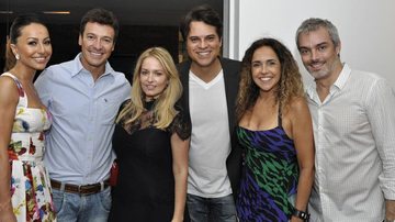 Sabrina, Rodrigo, Luciana e Juan Alba em jantar na casa de Daniela Mercury e Marco Scabia - João Liberato/Divulgação