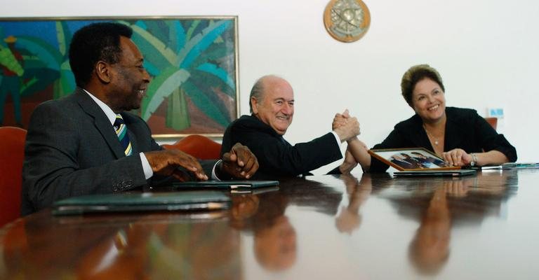 Dilma, Blatter e Pelé - Reuters