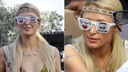 Paris Hilton usa óculos em homenagem a Afrojack em festa na Flórida - The Grosby Group