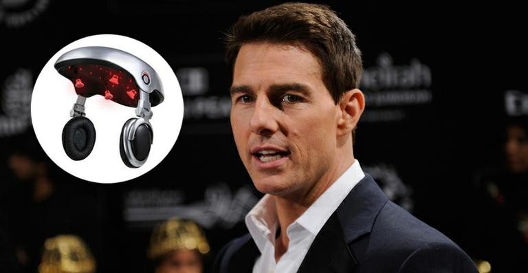 Tom Cruise e o aparelho que estimula o crescimento do cabelo - Getty Images; Divulgação