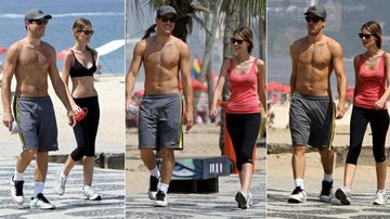 Yasmin Brunet e Evandro Soldati caminham em Ipanema - Andre Freitas/AgNews