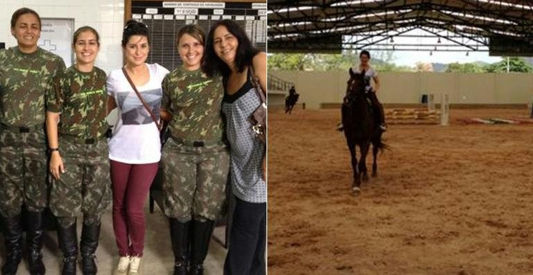 Fernanda Paes Leme em treinamento para 'Salve Jorge' - Reprodução / Twitter