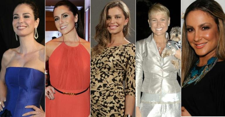 Luciana Gimenez, Giovanna Antonelli, Grazi Massafera, Xuxa e Claudia Leitte - Arquivo CARAS