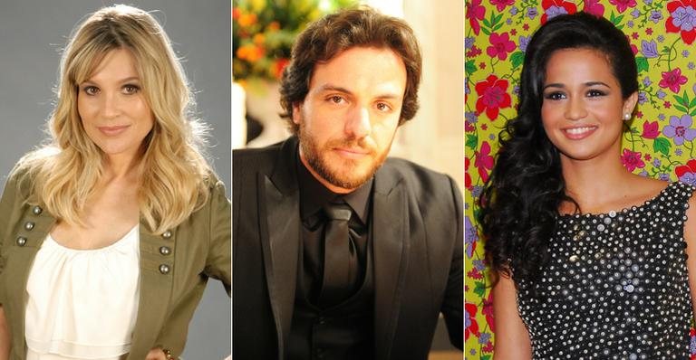 Flávia Alessandra, Rodrigo Lombardi e Nanda Costa - TV Globo