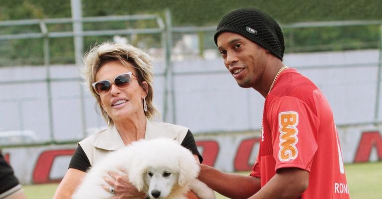 Ana Maria Braga e Ronaldinho - Fernando Azevedo/Fla Imagens