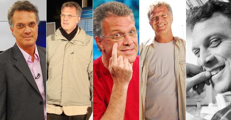 Pedro Bial comemora aniversário de 54 anos - TV Globo/Divulgação