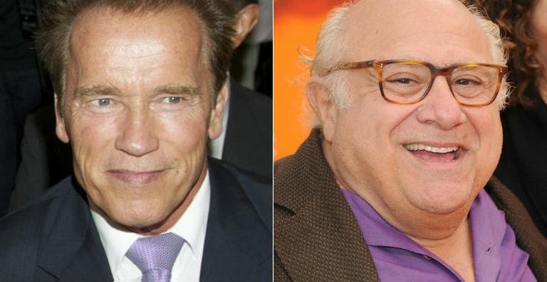 Arnold Schwarzenegger / Danny DeVito - Reprodução/Getty Images