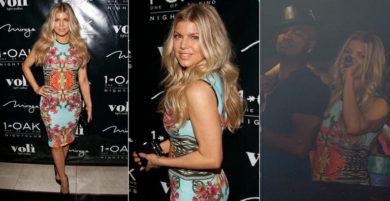 Fergie comemora aniversário e recebe Michael Jordan, Ne-Yo e o marido, Josh Duhamel, em uma festa organizado em um clube de Las Vegas - Splash News / splashnews.com