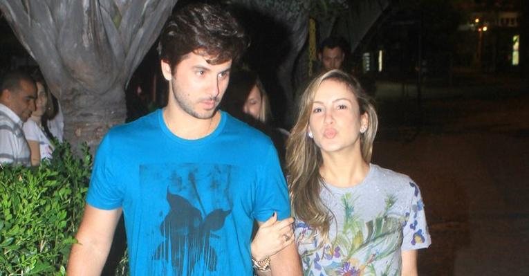 Claudia Leitte com o marido Márcio Pedreira no Rio de Janeiro - DELSON SILVA / AgNews