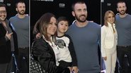 Tiago Abravanel, Gigi Monteiro e o filho Pedro e Patricia de Sabrit com o ator Chris Evans - Francisco Cepeda/AgNews