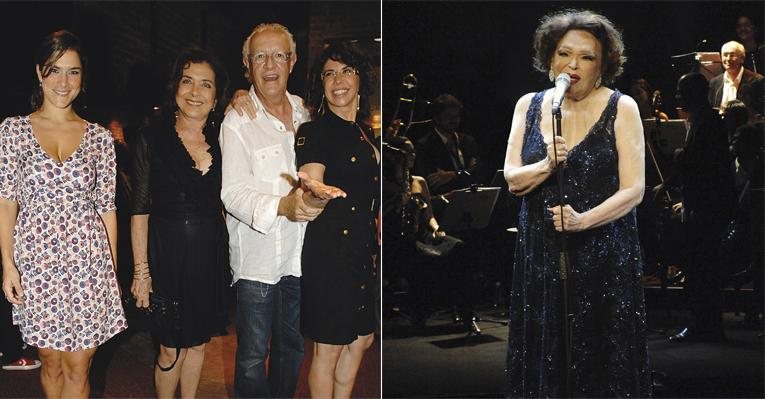 A diva no palco. Priscila, Betty, Ney e Claudia. - Ivan Faria