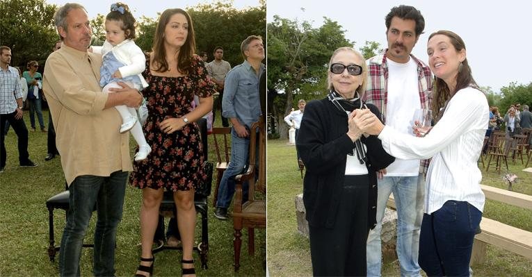 Em Pelotas, Jayme e Tânia com a filha, Maysa, assistem a missa que marca o início das filmagens de O Tempo e o Vento. Fernanda, Thiago e Vanessa estrelam o longa que chega às telas em 2013. - Liane Neves