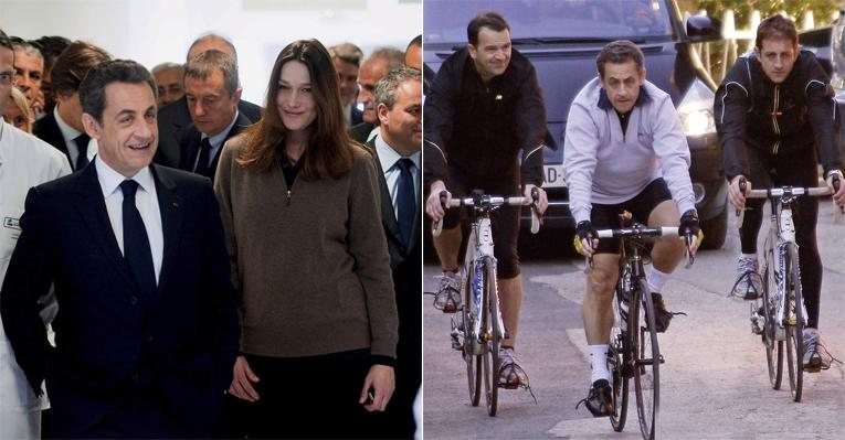 Bike e visita com Carla Bruni - Reuters