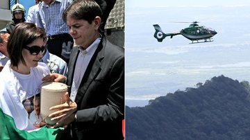 Malga Di Paula e o governador Cid Gomes na cerimônia de despedida de Chico Anysio no Ceará - Joselito Silveira