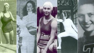 Brasil levou seis mulheres aos Jogos de Berlim, em 1936: Maria Lenk, Sieglind Lenk, Piedade Coutinho, Scylla Venâncio, Helena de Moraes Salles e Hilda von Puttkammer - Reprodução/Divulgação