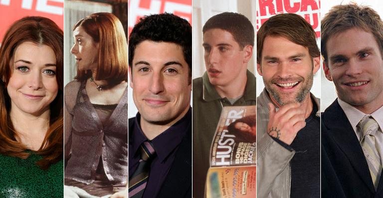 Alyson Hannigan, Jason Biggs e Seann William Scott - Getty Images e Reprodução