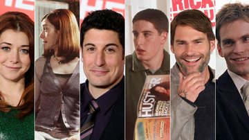 Alyson Hannigan, Jason Biggs e Seann William Scott - Getty Images e Reprodução