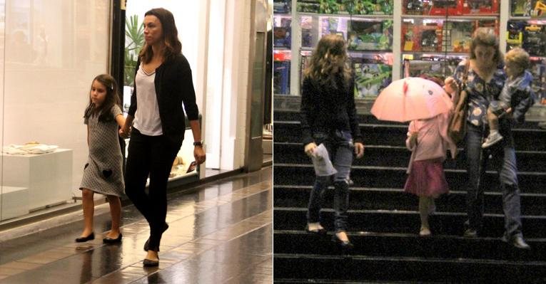 Ana Paula Araújo e Claudia Abreu passeiam com os herdeiros no Rio - Daniel Delmiro / AgNews