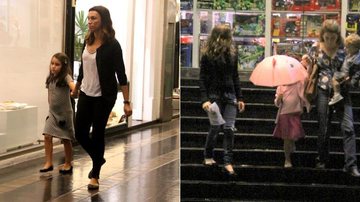 Ana Paula Araújo e Claudia Abreu passeiam com os herdeiros no Rio - Daniel Delmiro / AgNews