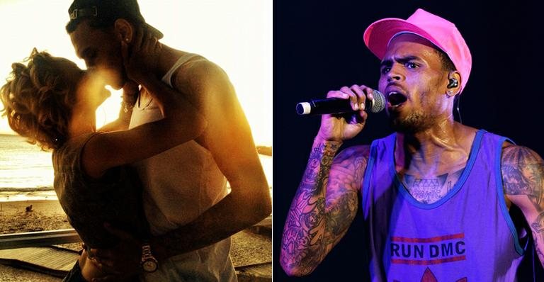 Chris Brown e Karruche Tran - Reprodução/Twitter e Getty Images