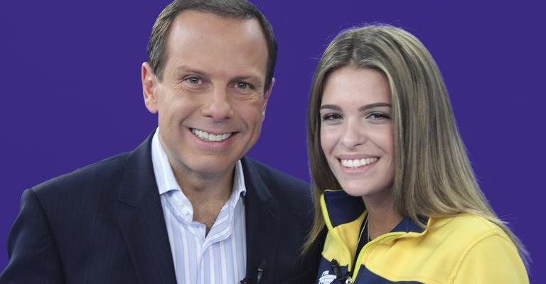 Em SP, João Doria Jr. entrevista a amazona Luiza Almeida, na atração da Band.