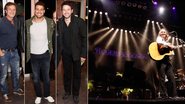 Marcello Novaes, Cauã Reymond e Murilo Benício assistem ao show de Roger Hodgson - Philippe Lima / AgNews