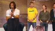 Jared Padalecki e seus parceiros em 'Supernatural' em evento no Rio de Janeiro - Gabriel Reis / AgNews