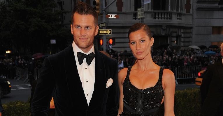 Gisele Bündchen e Tom Brady Elegantes no baile Met Ball, em Nova York - Getty Images