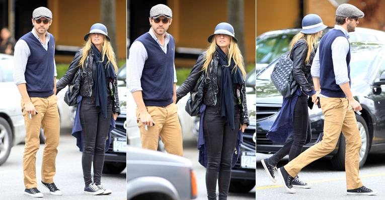 Ryan Reynolds passeia com Blake Lively por Vancouver, cidade natal do ator - Reprodução/Grosby Group