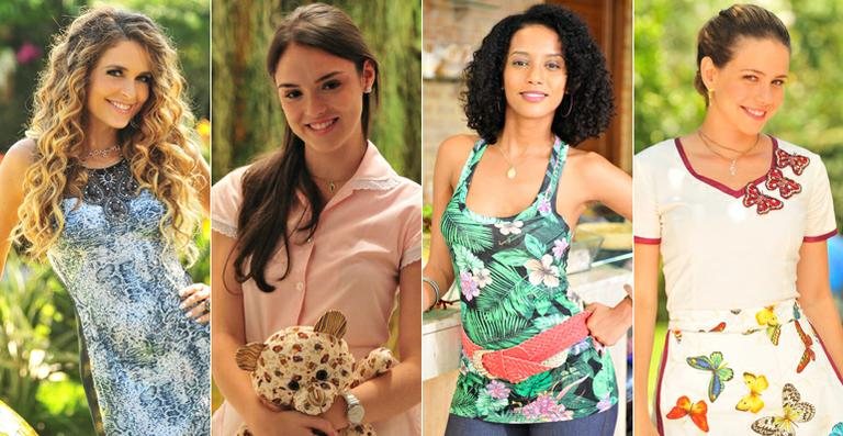 Chayene (Claudia Abreu), Cida (Isabelle Drummond), Penha (Taís Araújo) e Rosário (Leandra Leal) - TV Globo