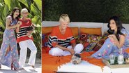 À beira da piscina de sua casa, Rio, Xuxa, com o cão Dudu no colo, se diverte com Juliana. A conversa sobre maternidade e o remake Gabriela vai ao ar no sábado, 12, no TV Xuxa. - Blad Meneghel